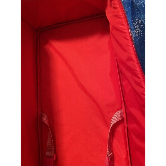 EUC American GIRL Doll Carrier Backpack Case Red & Pink with Luggage Tag - Picture 5 of 11